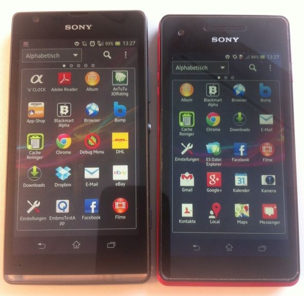 Sony Xperia SP și Xperia V