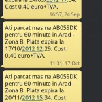 SMS Parking Romania